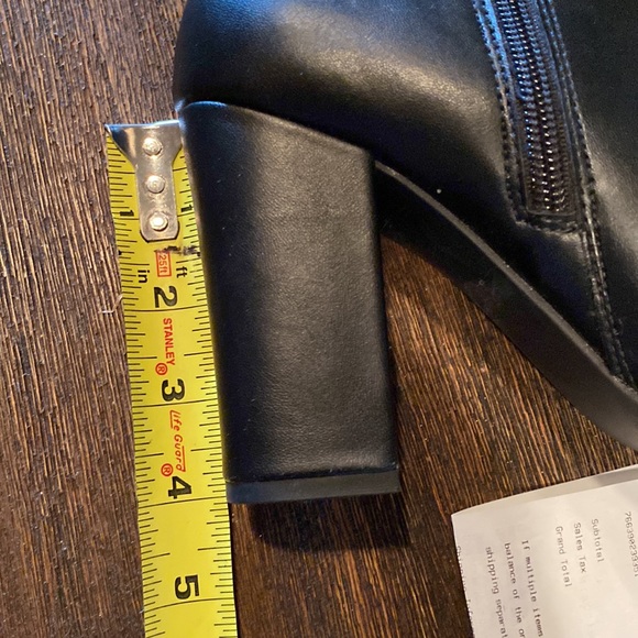 Macy’s Wild Pair Daytona Black Knee-High Zip Up Boots Size 7M - Picture 11 of 16